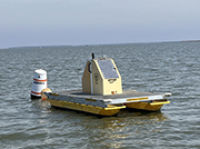 Choptank River vertical profiling system mounted on a floating platform